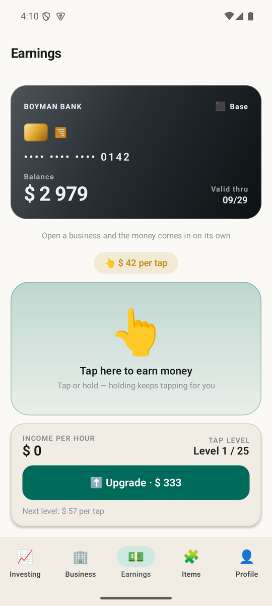 Boyman — Earn while you are away